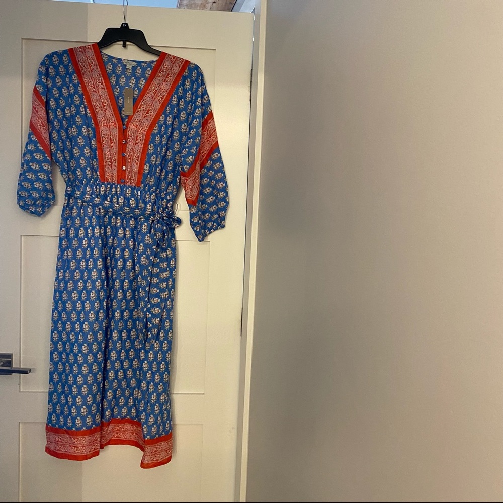 J.crew beach waves flier dress.